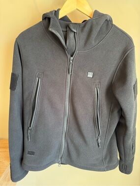 DEWBU Women’s Heated Fleece Jacket Black Size Small w/ Battery Pack